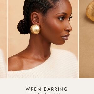Gold Wren Earrings, Used